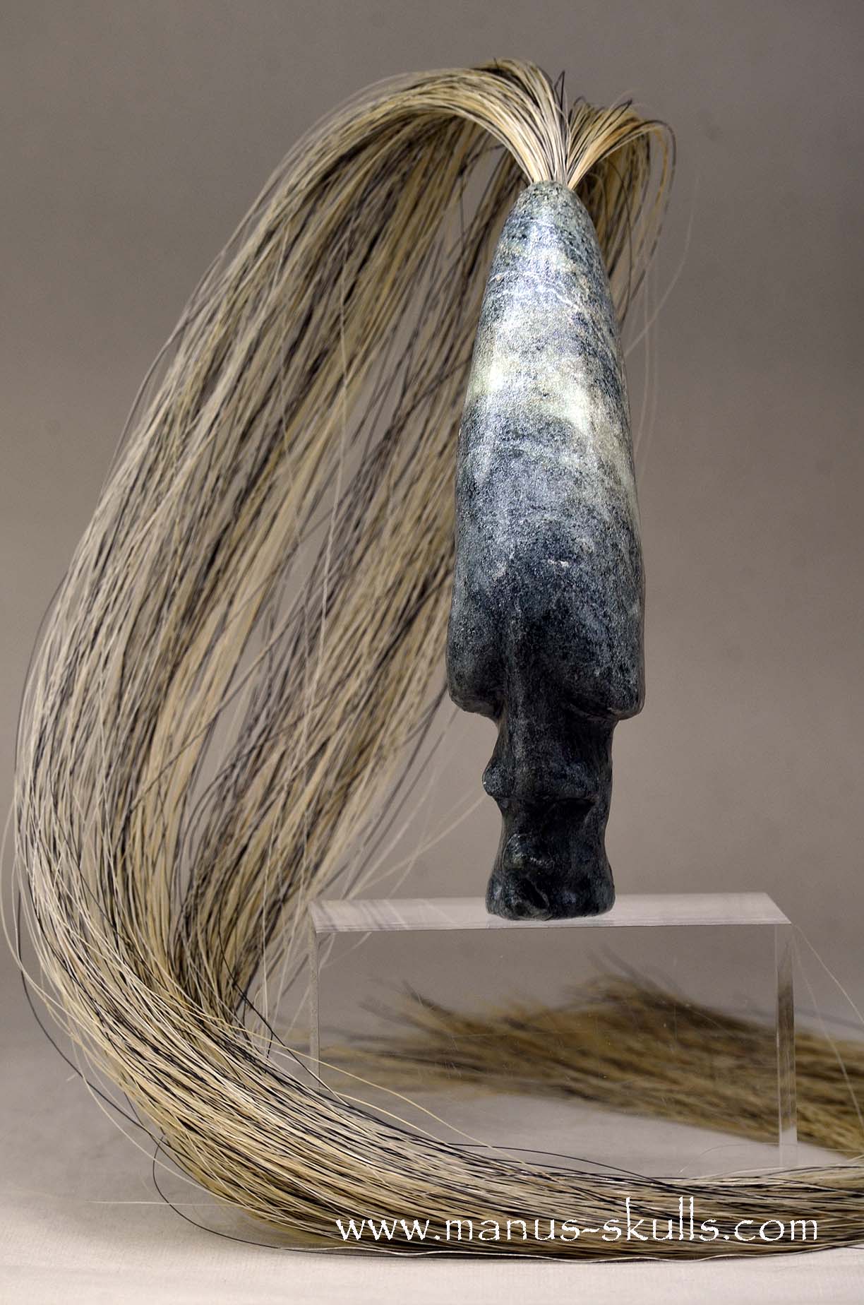 Steatite Tribal Skull #034