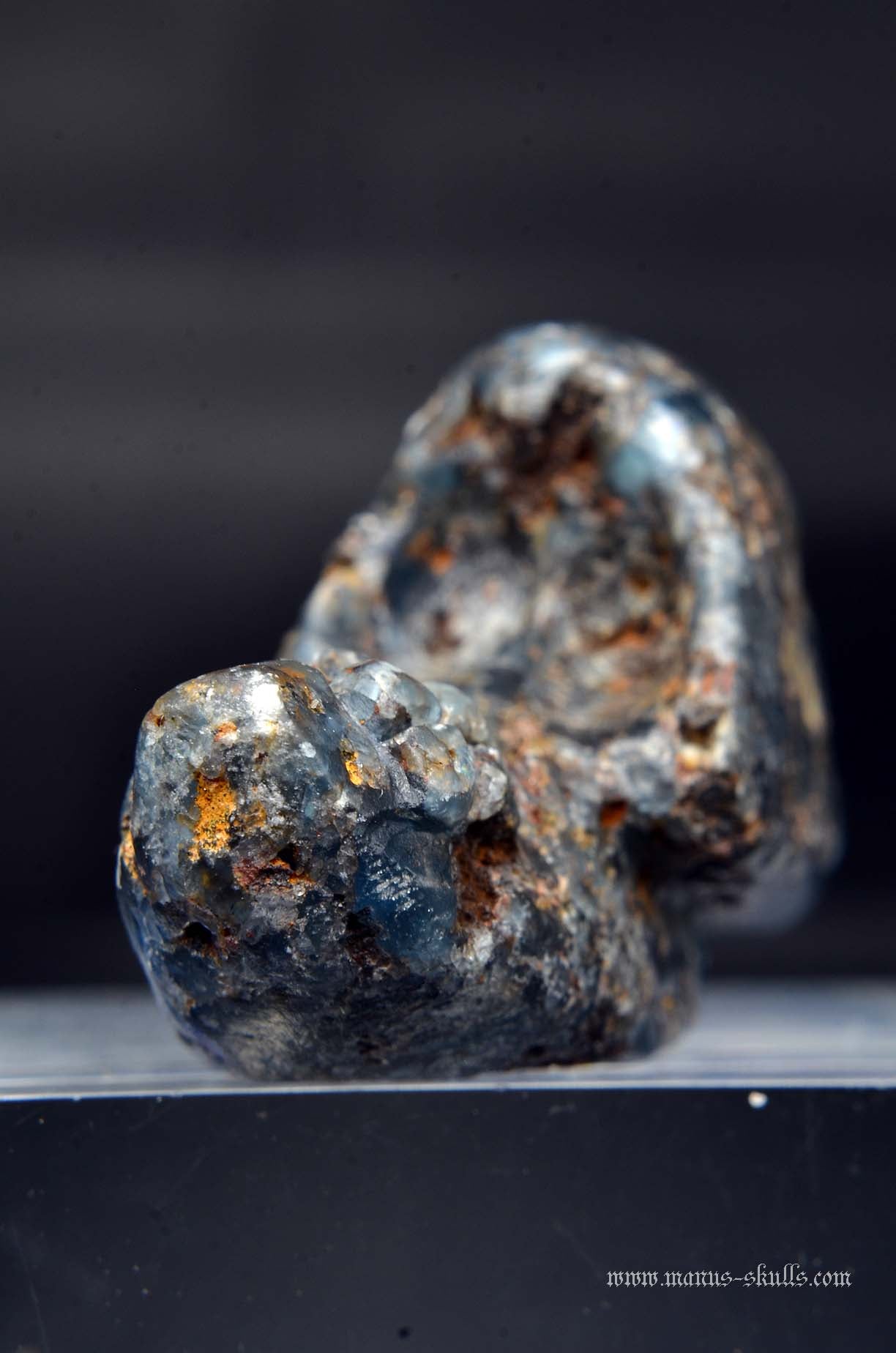 Manus skulls unique Crystal Carvings handmade skulls dragons pendants preseli bluestone tribals spiritual meaning wand Unicorn .. Blue Sapphire