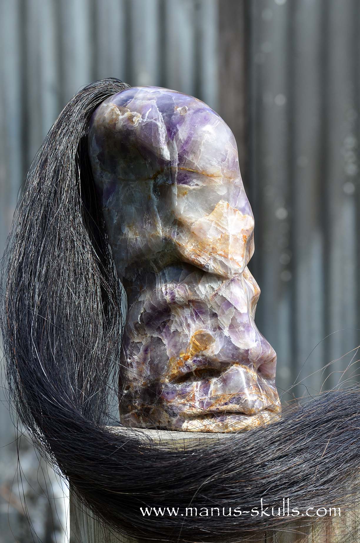 Amethyst Tribal Skull #64