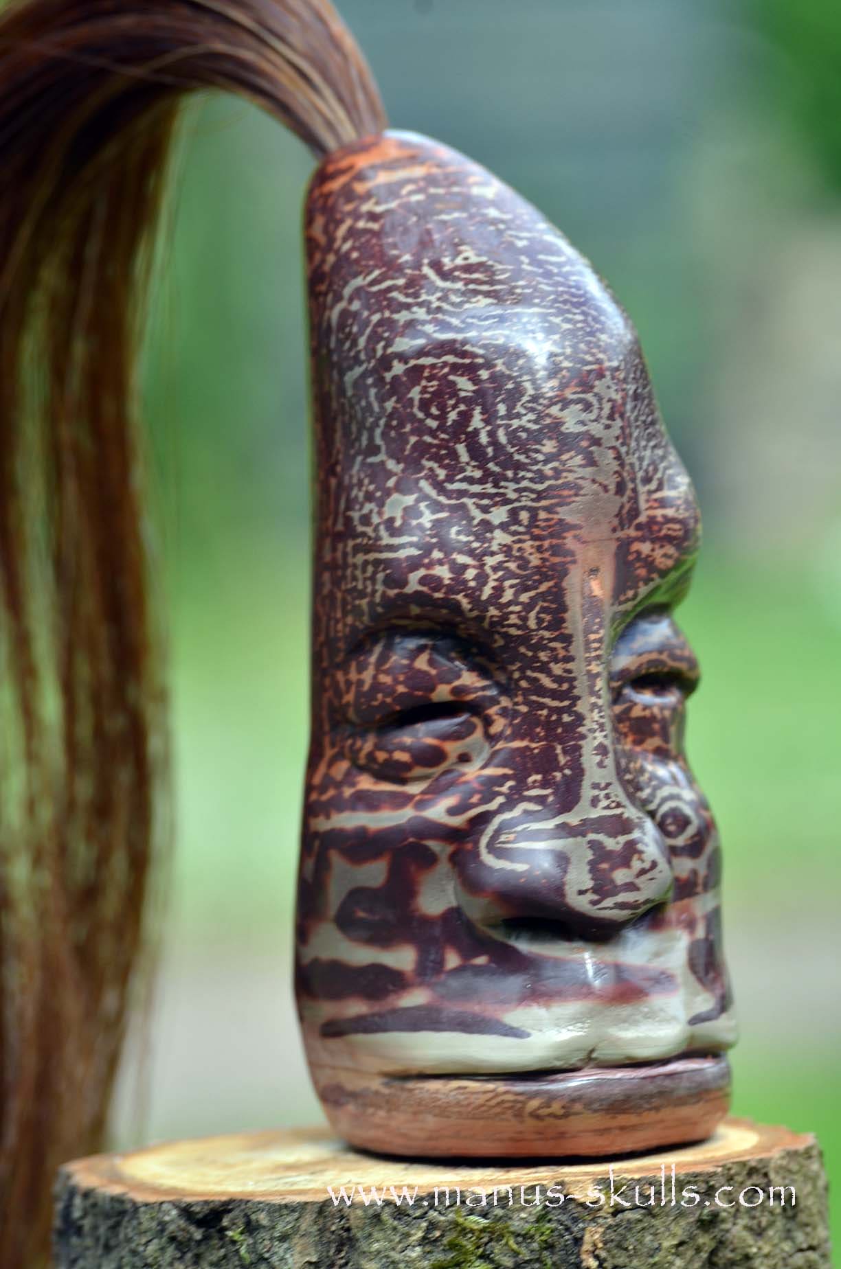 Manus skulls unique Crystal Carvings handmade skulls dragons pendants preseli bluestone tribals spiritual meaning wand Unicorn .. printstone