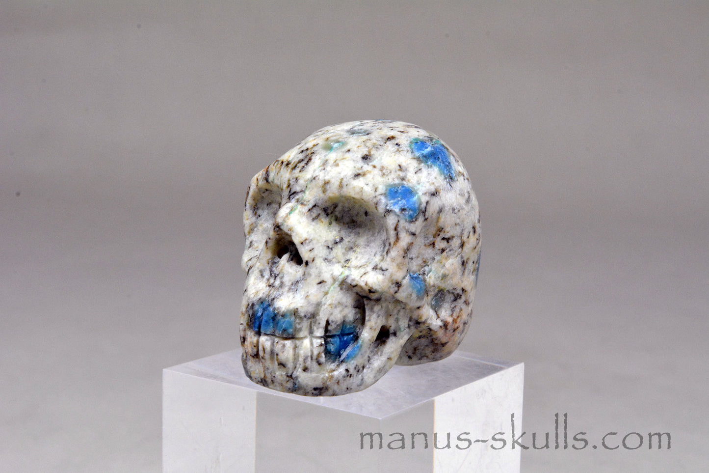 K2 Jasper / Azurite Granite SKULL