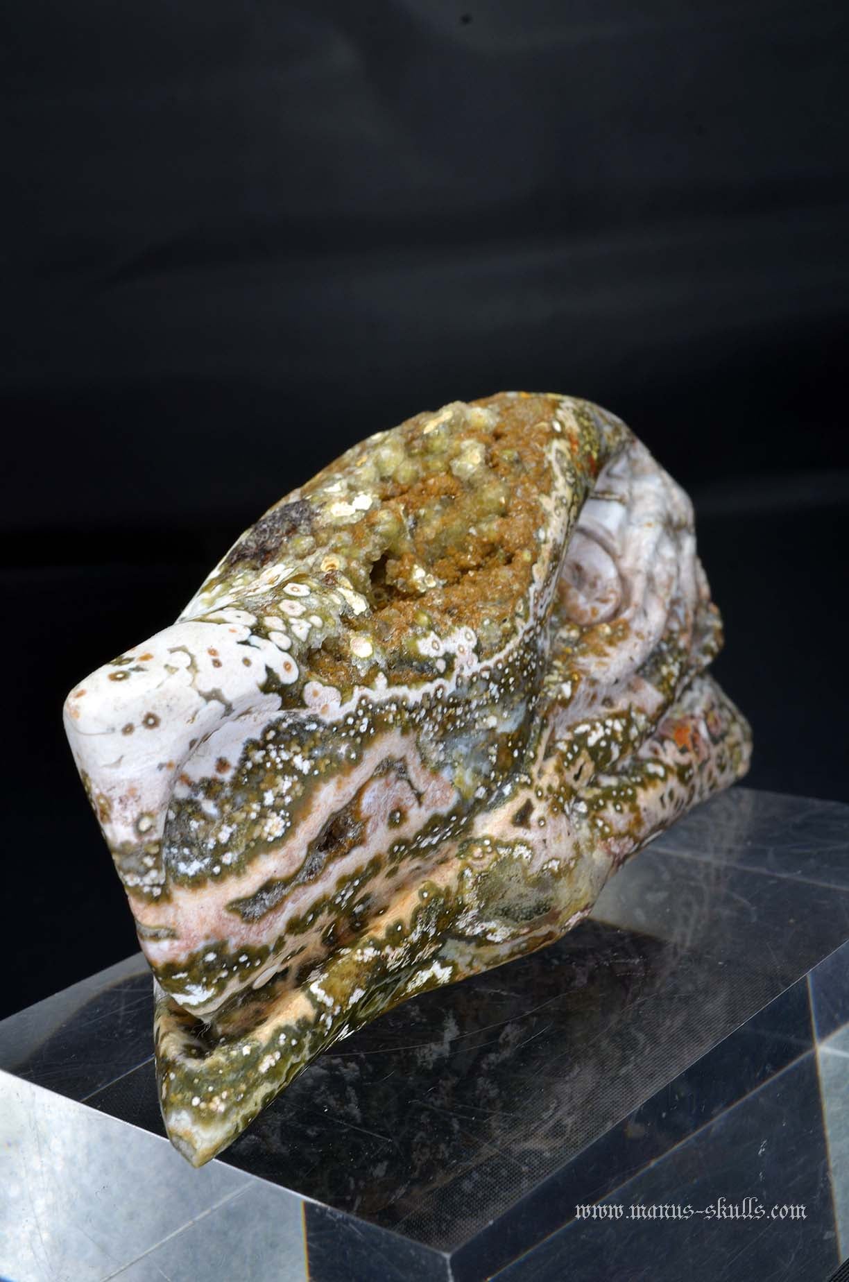 Manus skulls unique Crystal Carvings handmade skulls dragons pendants preseli bluestone tribals spiritual meaning wand Unicorn ..  ocean Jasper