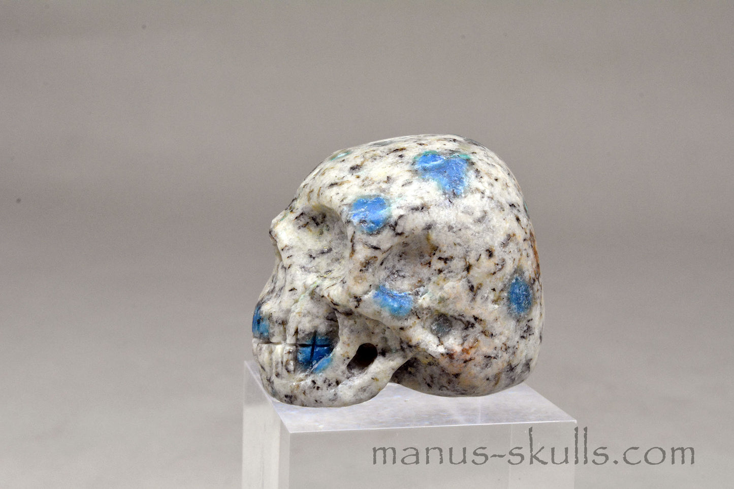 K2 Jasper / Azurite Granite SKULL