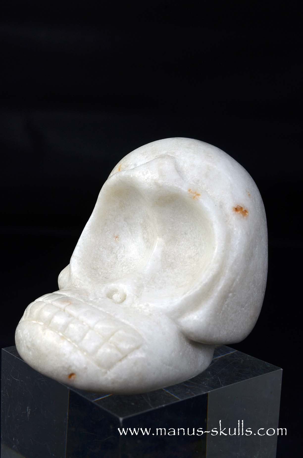 Manus skulls unique Crystal Carvings handmade skulls dragons pendants preseli bluestone tribals spiritual meaning wand Unicorn .. white steatite