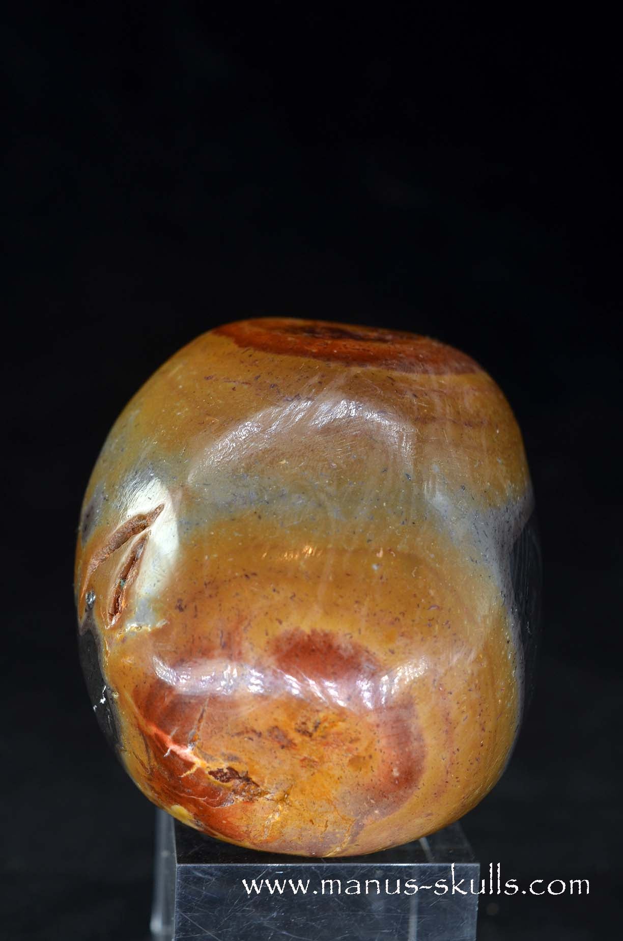 Rainbow Jasper Skull
