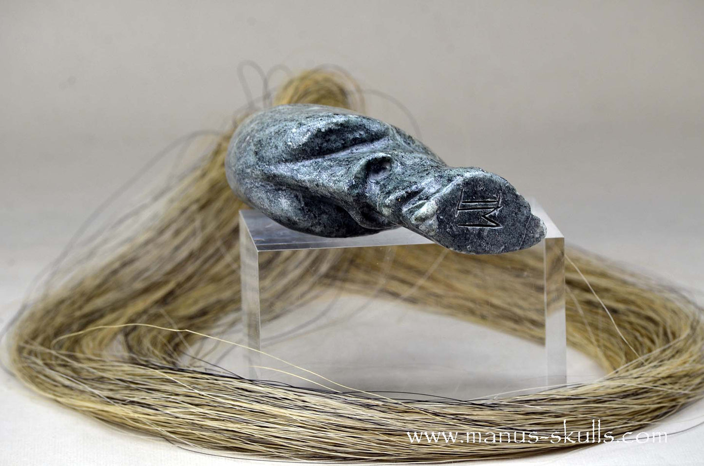 Steatite Tribal Skull #034