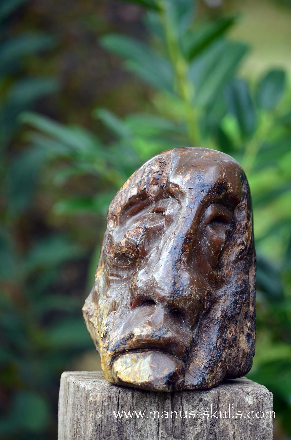 Huge  Amber Tribal Skull from the ancients (UV active)