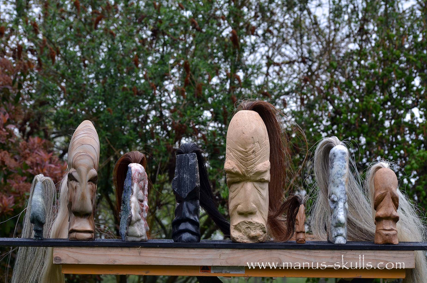 Landscape Jasper Tribal Statue #006