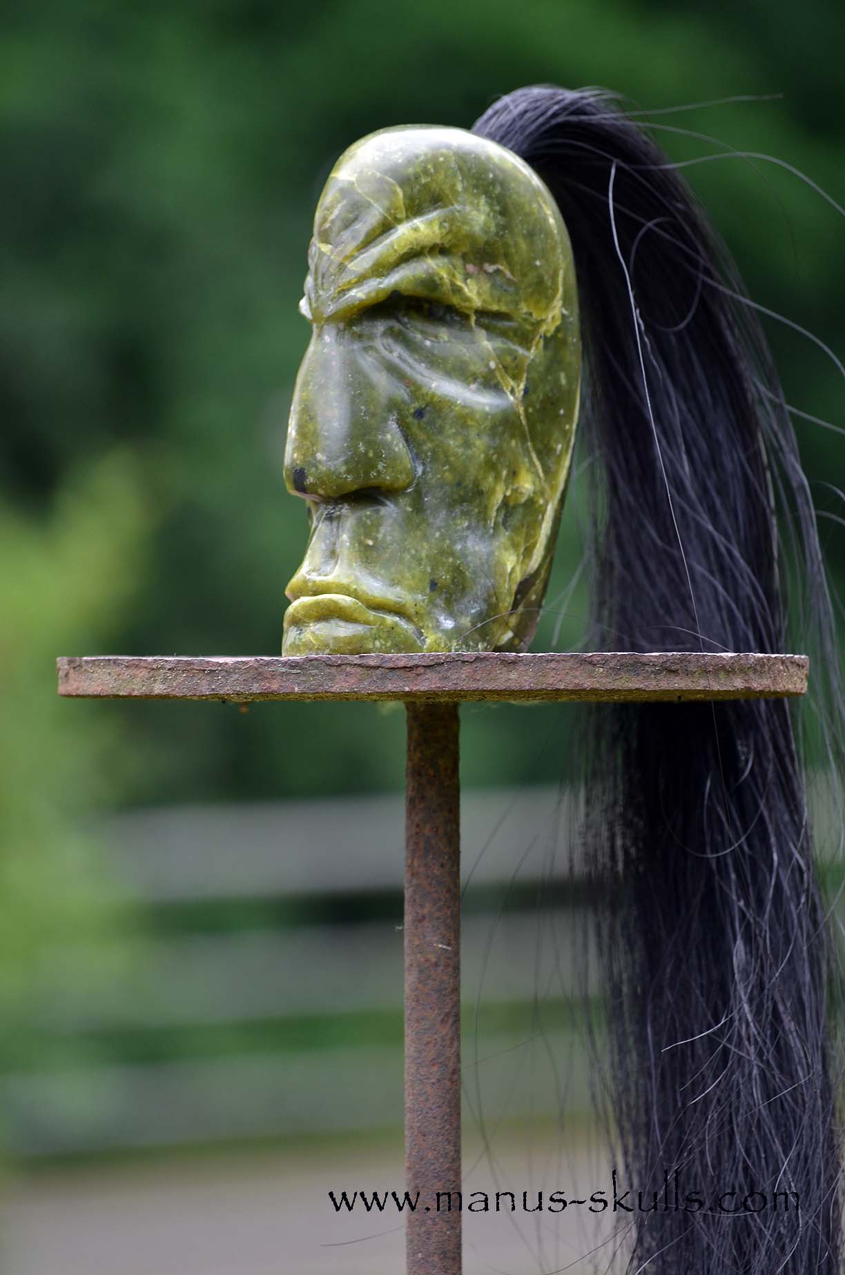 Idocrase ~ Vesuvianite Tribal Skull #060