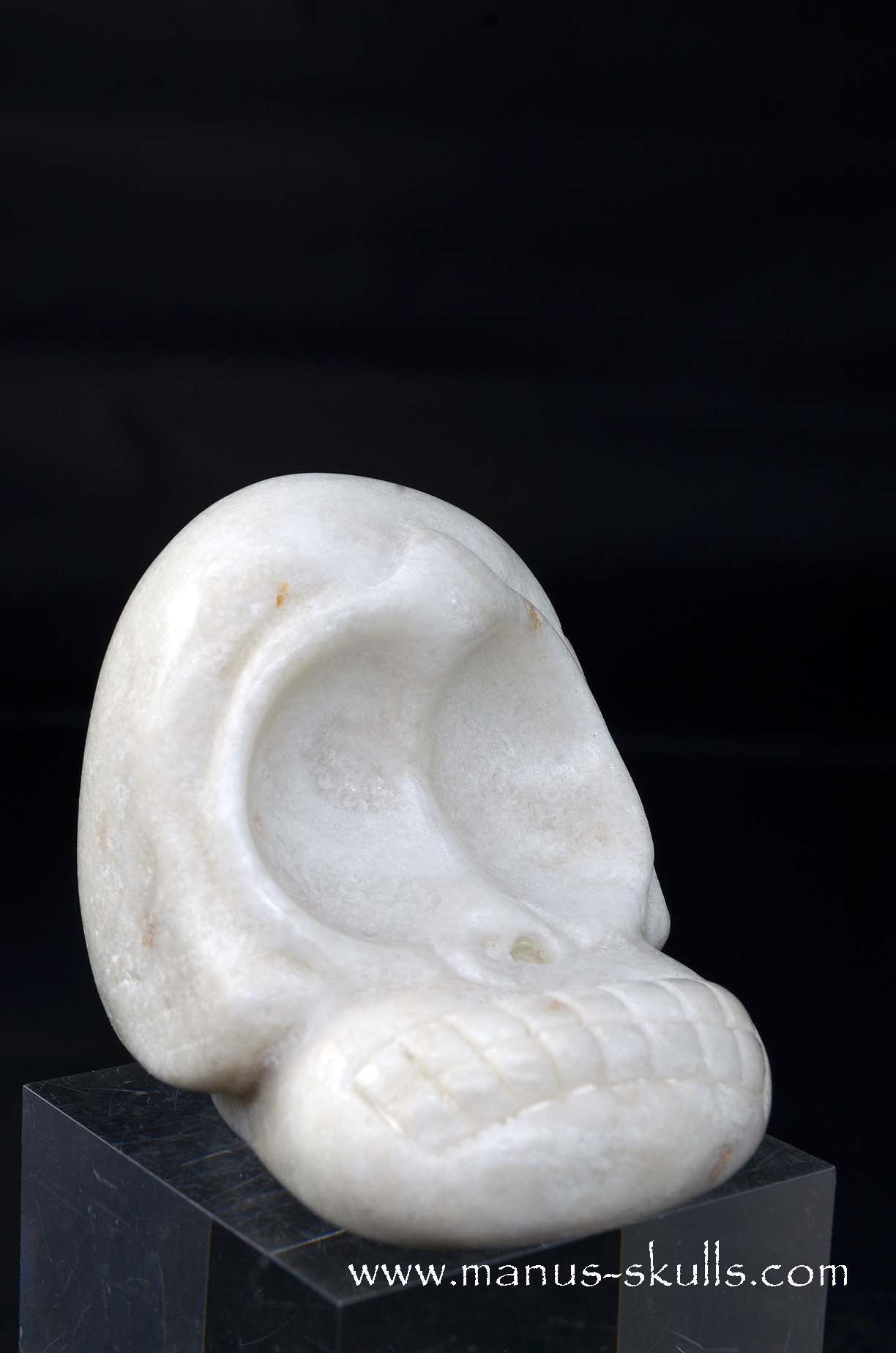 Manus skulls unique Crystal Carvings handmade skulls dragons pendants preseli bluestone tribals spiritual meaning wand Unicorn .. white steatite