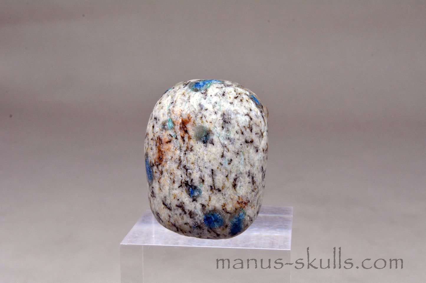 K2 Jasper / Azurite Granite SKULL