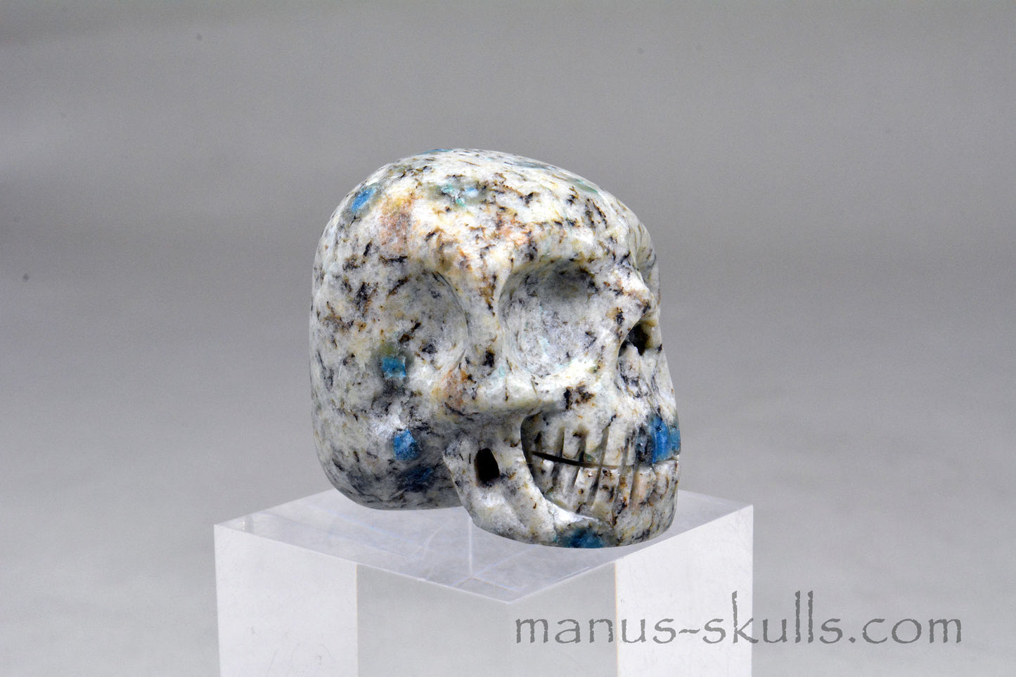 K2 Jasper / Azurite Granite SKULL