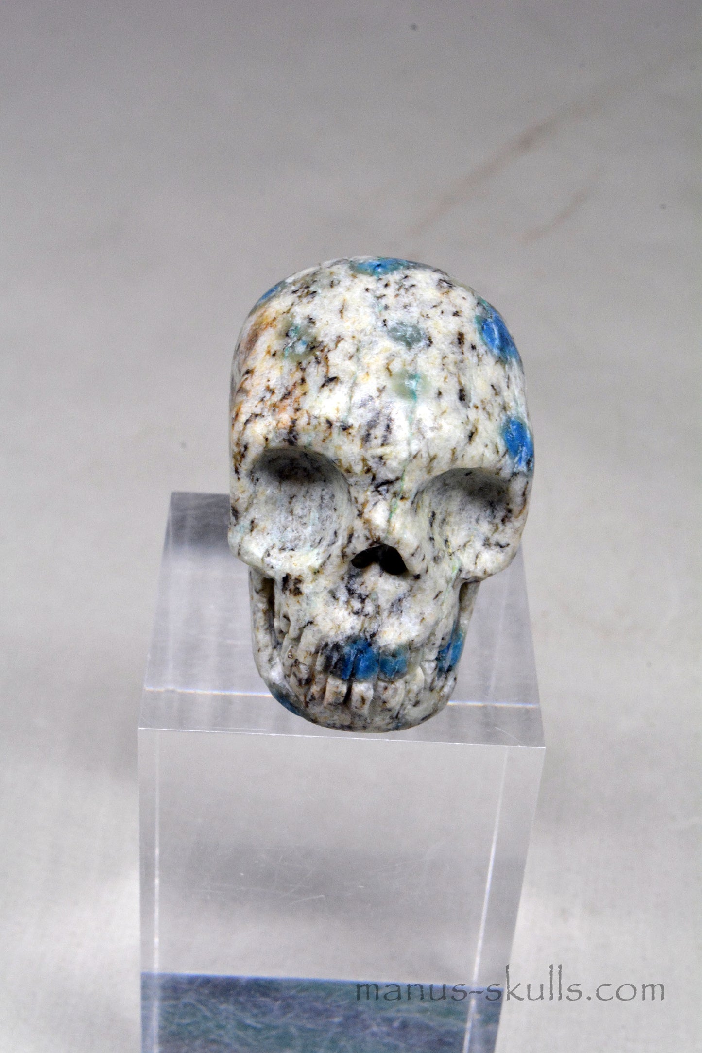 K2 Jasper / Azurite Granite SKULL