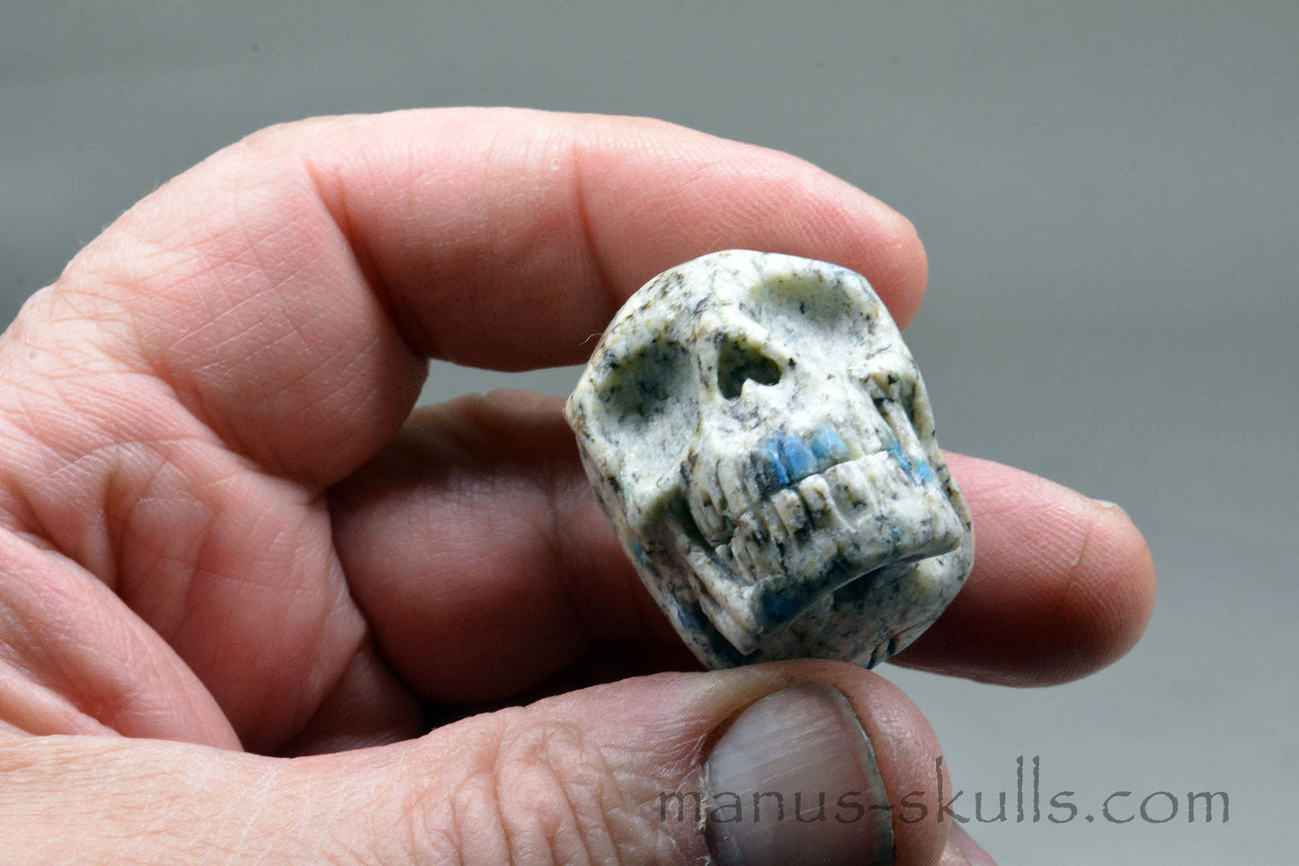 K2 Jasper / Azurite Granite SKULL