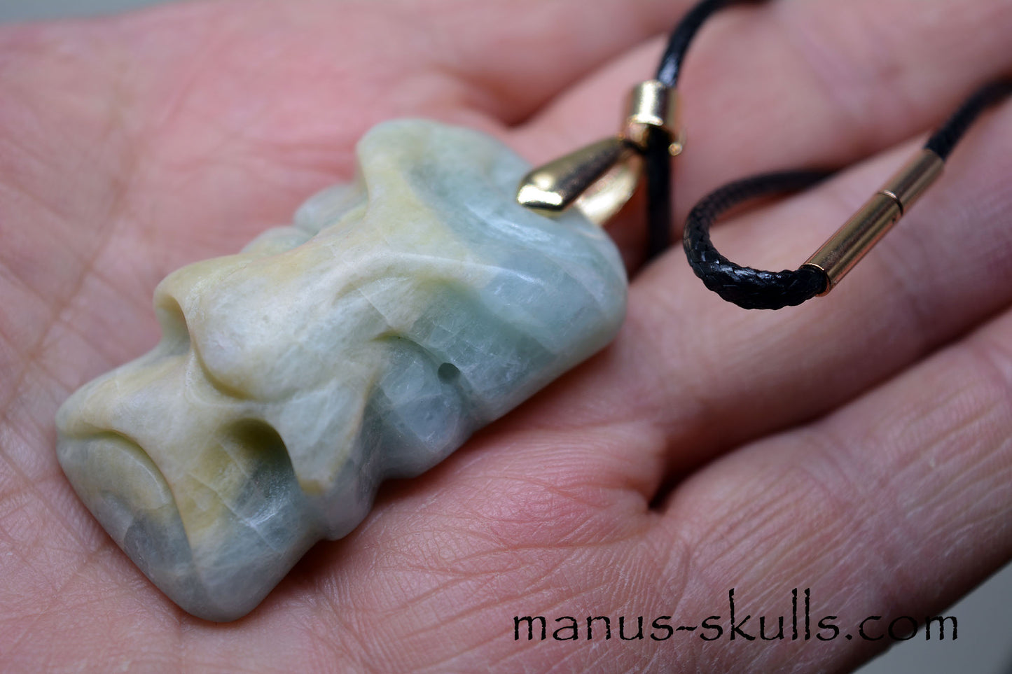 Beryl ~ Aquamarine Manus Pendant