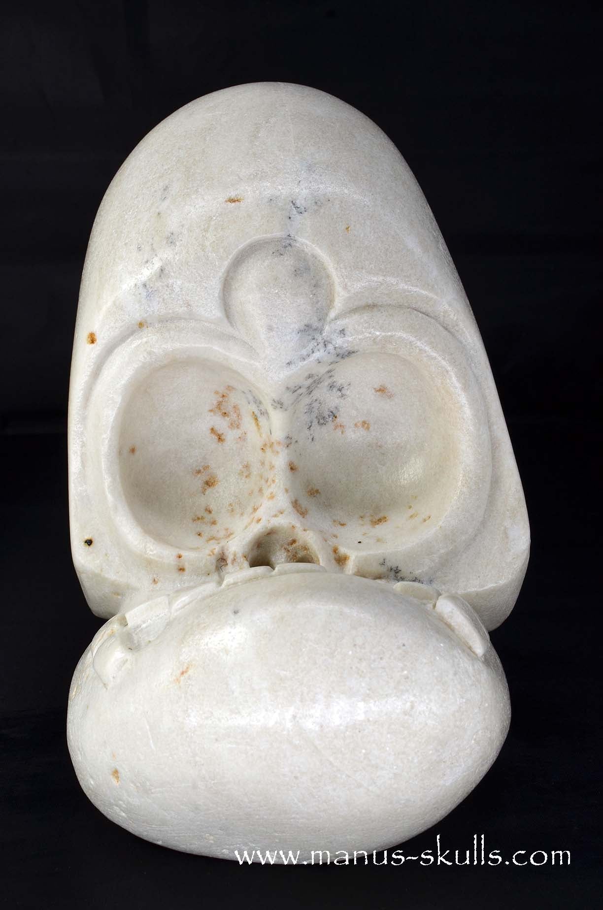 Manus skulls unique Crystal Carvings handmade skulls dragons pendants preseli bluestone tribals spiritual meaning wand Unicorn .. white steatite
