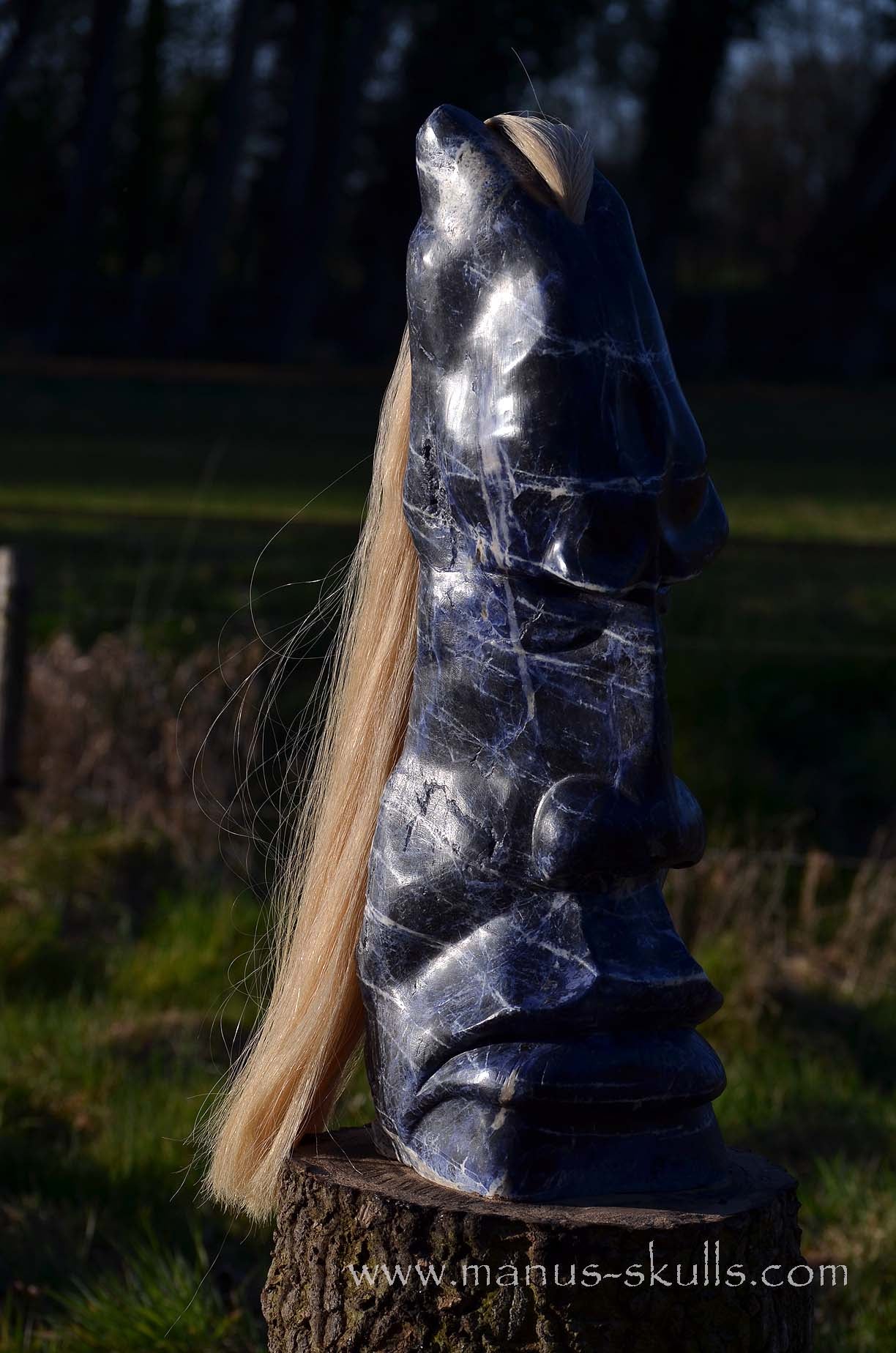 Sodalite Tribe Statue #001