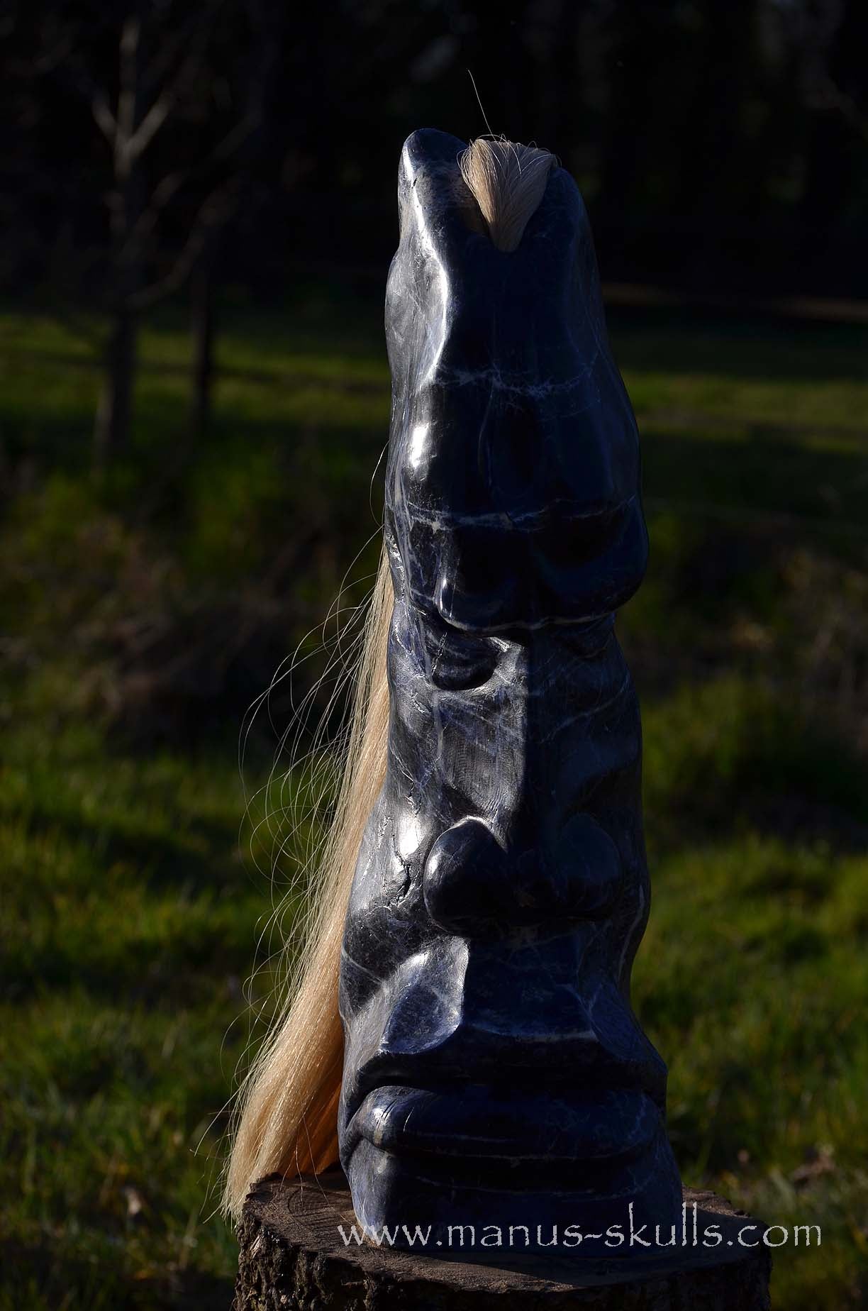 Sodalite Tribe Statue #001