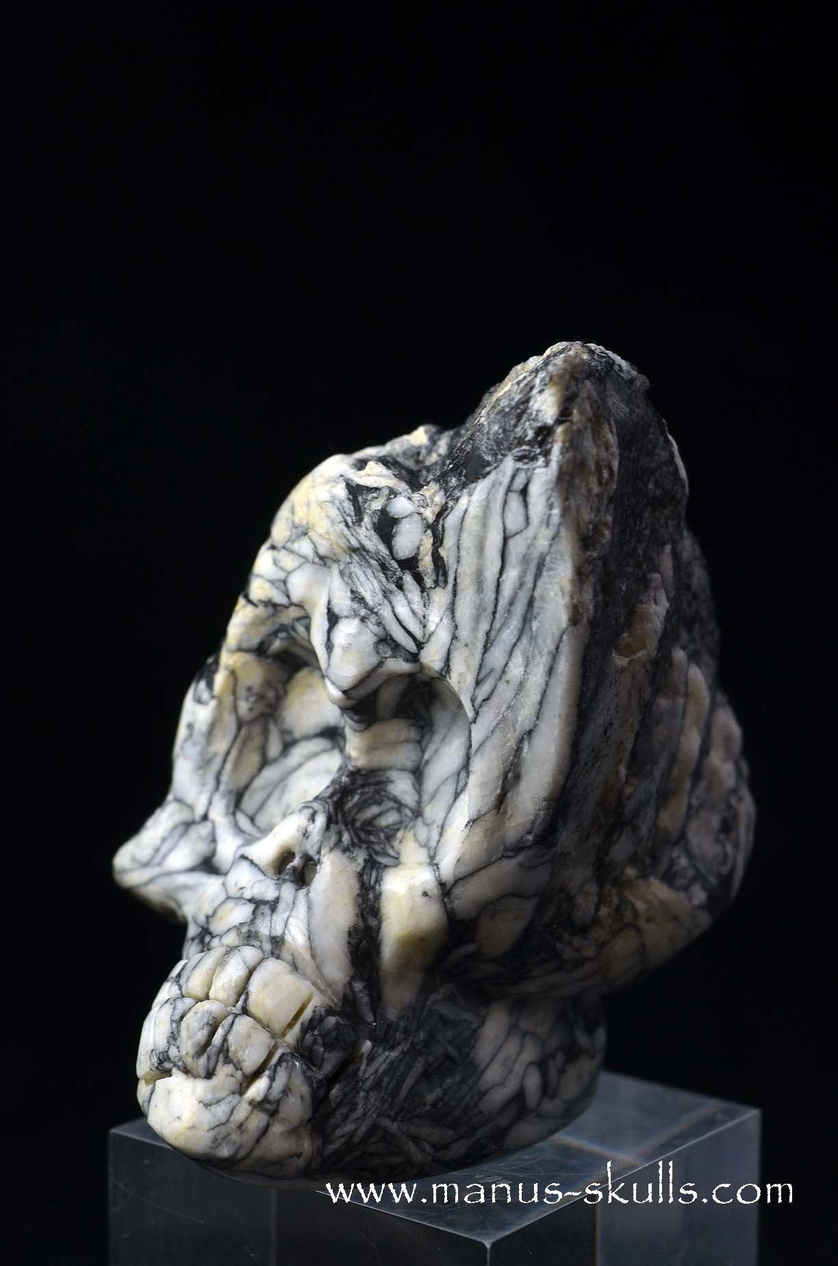 Manus skulls unique Crystal Carvings handmade skulls dragons pendants preseli bluestone tribals spiritual meaning wand Unicorn .. austrian pinolith