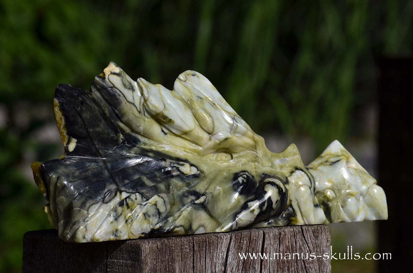 XL Green Connemara Marble Dragon