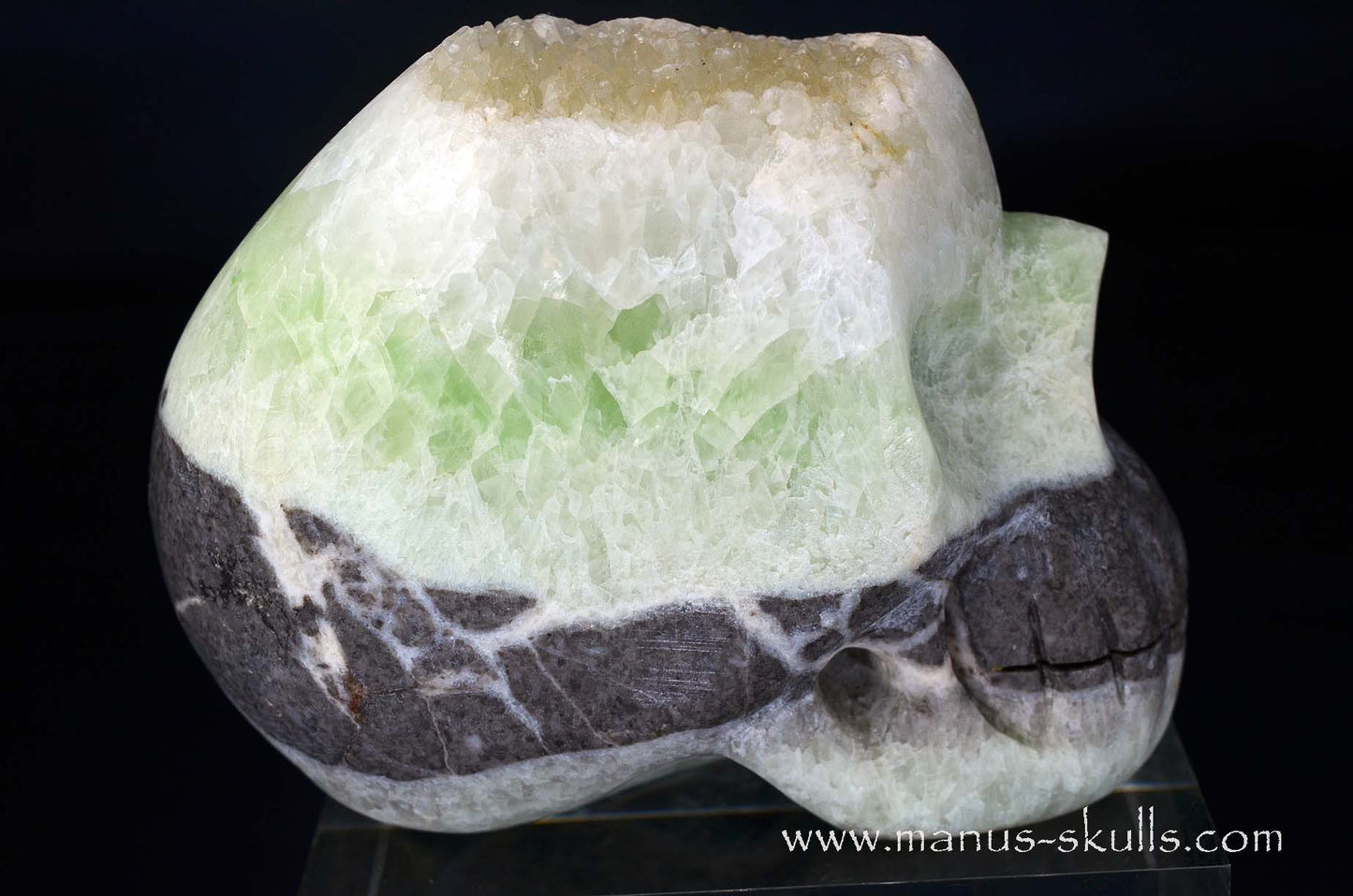Visokalcite Skull (7 Minerals from Pyramids of Bosnia-Herzegovina)