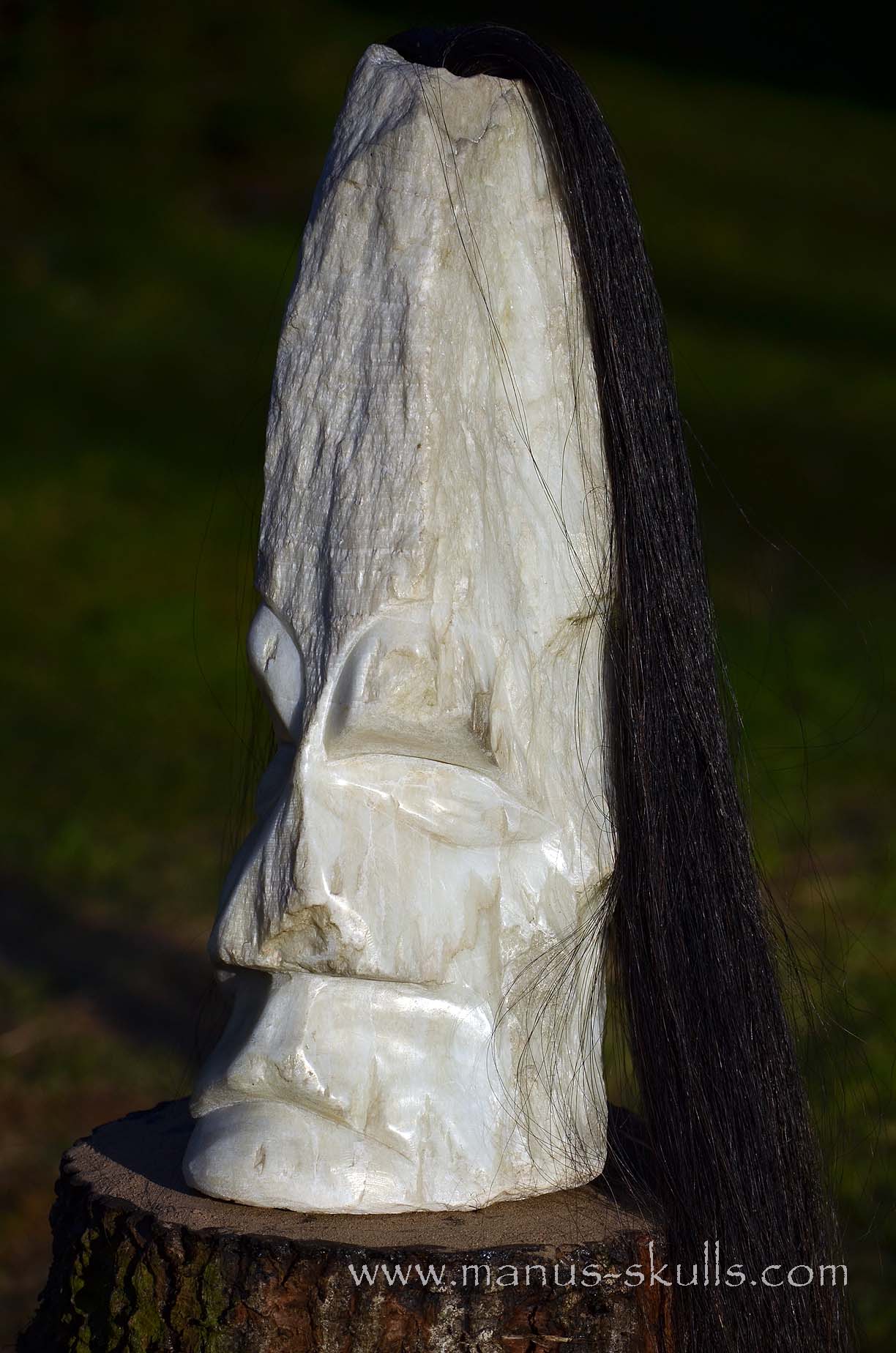 White Onyx Tribal Statue #002