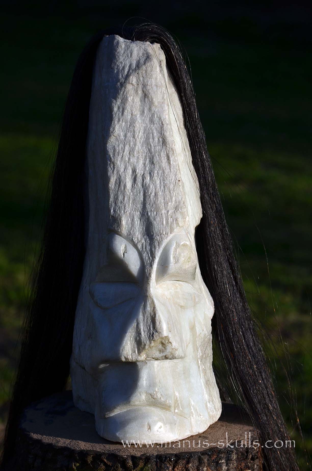 White Onyx Tribal Statue #002
