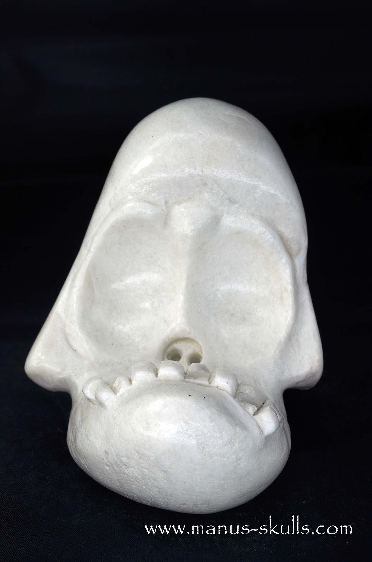 Manus skulls unique Crystal Carvings handmade skulls dragons pendants preseli bluestone tribals spiritual meaning wand Unicorn .. white steatite