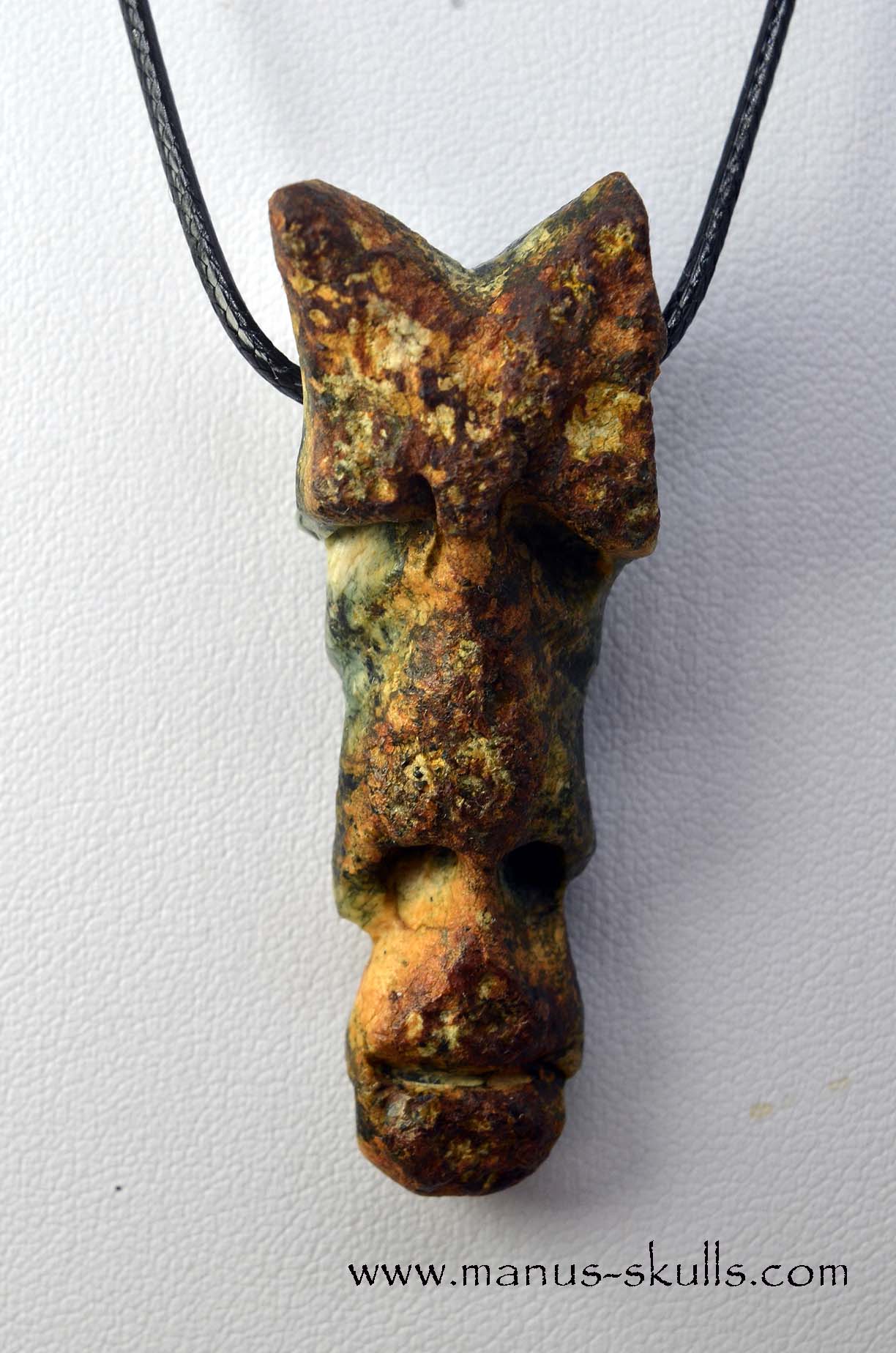 Double headed Preseli Bluestone Pendant