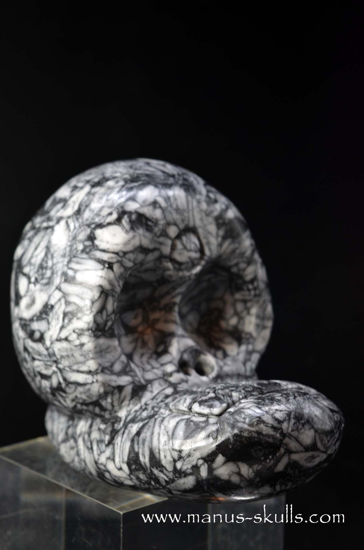 Manus skulls unique Crystal Carvings handmade skulls dragons pendants preseli bluestone tribals spiritual meaning wand Unicorn .. austrian pinolith