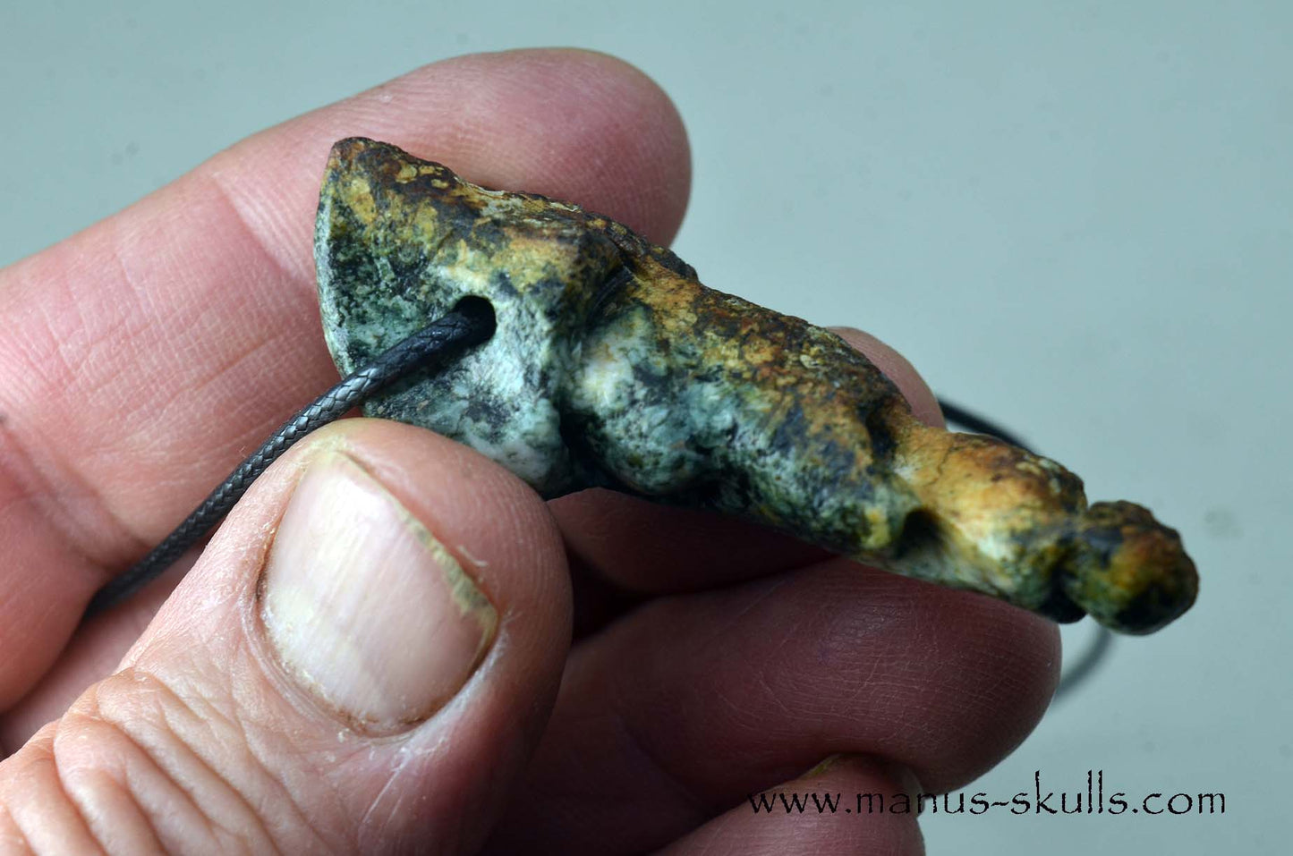 Double headed Preseli Bluestone Pendant
