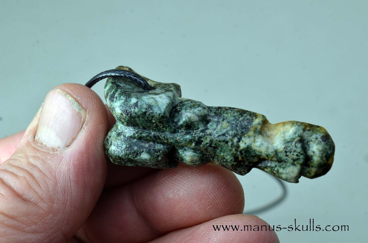 Double headed Preseli Bluestone Pendant