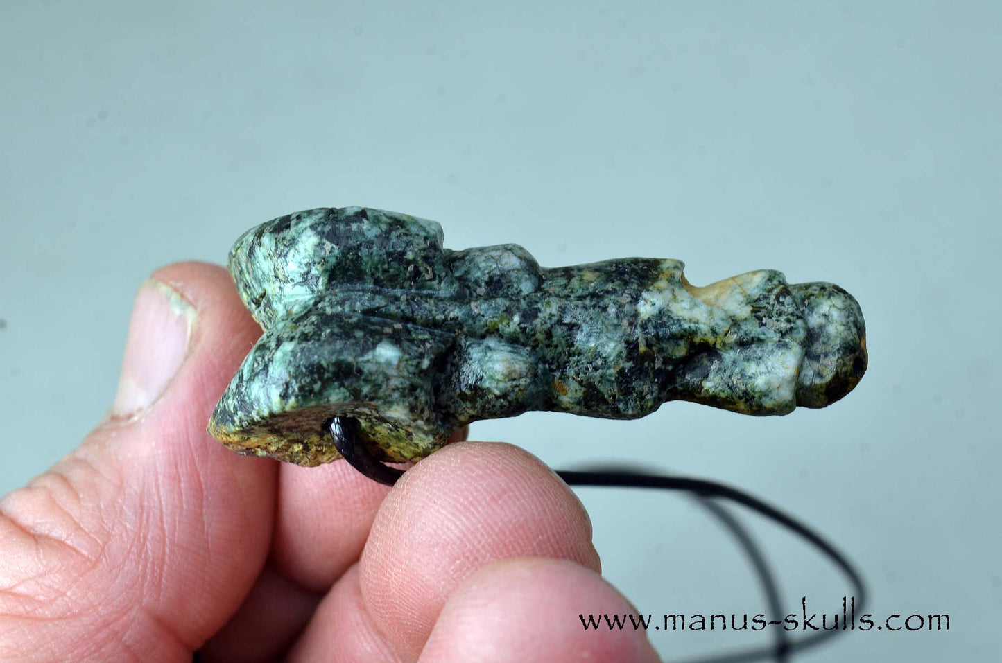 Double headed Preseli Bluestone Pendant