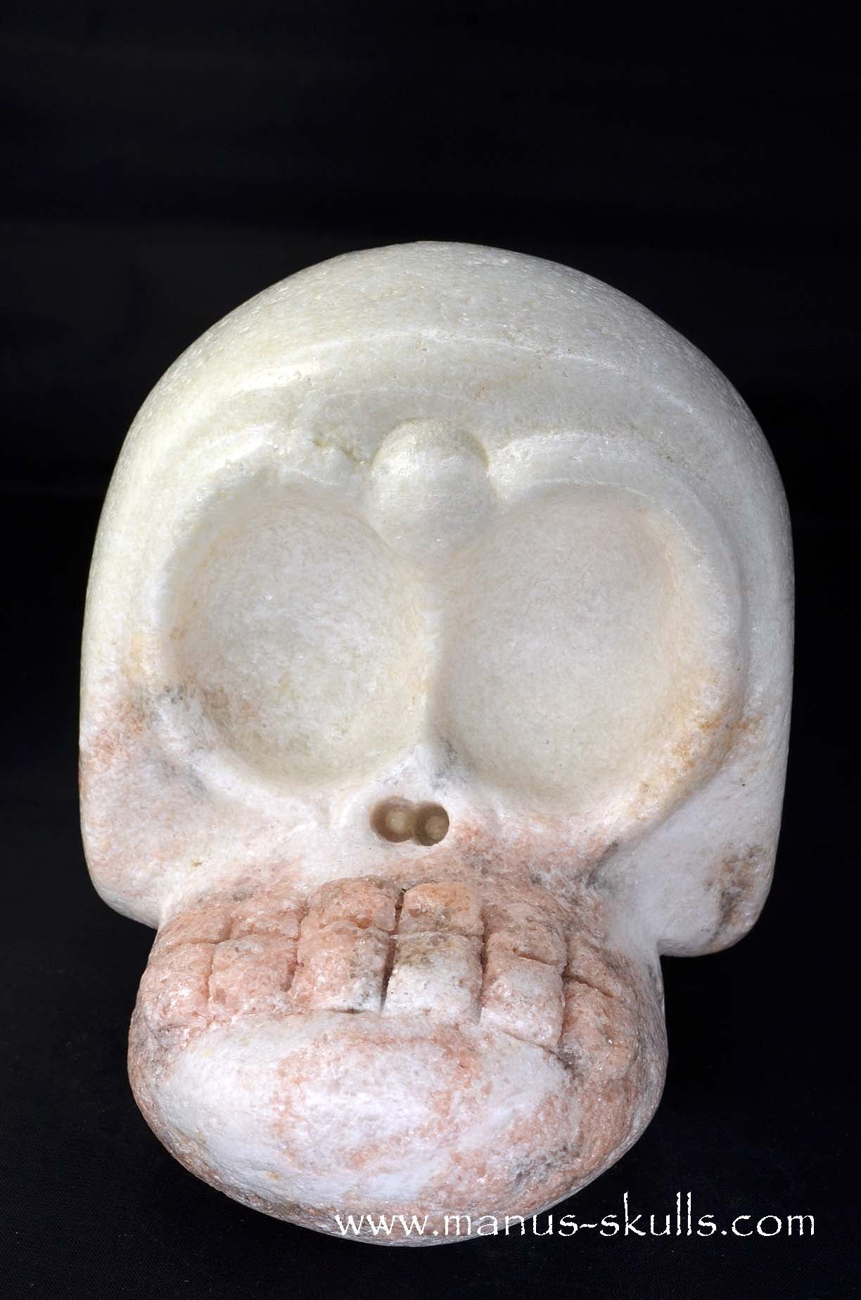 Manus skulls unique Crystal Carvings handmade skulls dragons pendants preseli bluestone tribals spiritual meaning wand Unicorn .. white steatite