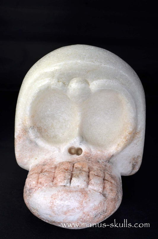 Manus skulls unique Crystal Carvings handmade skulls dragons pendants preseli bluestone tribals spiritual meaning wand Unicorn .. white steatite