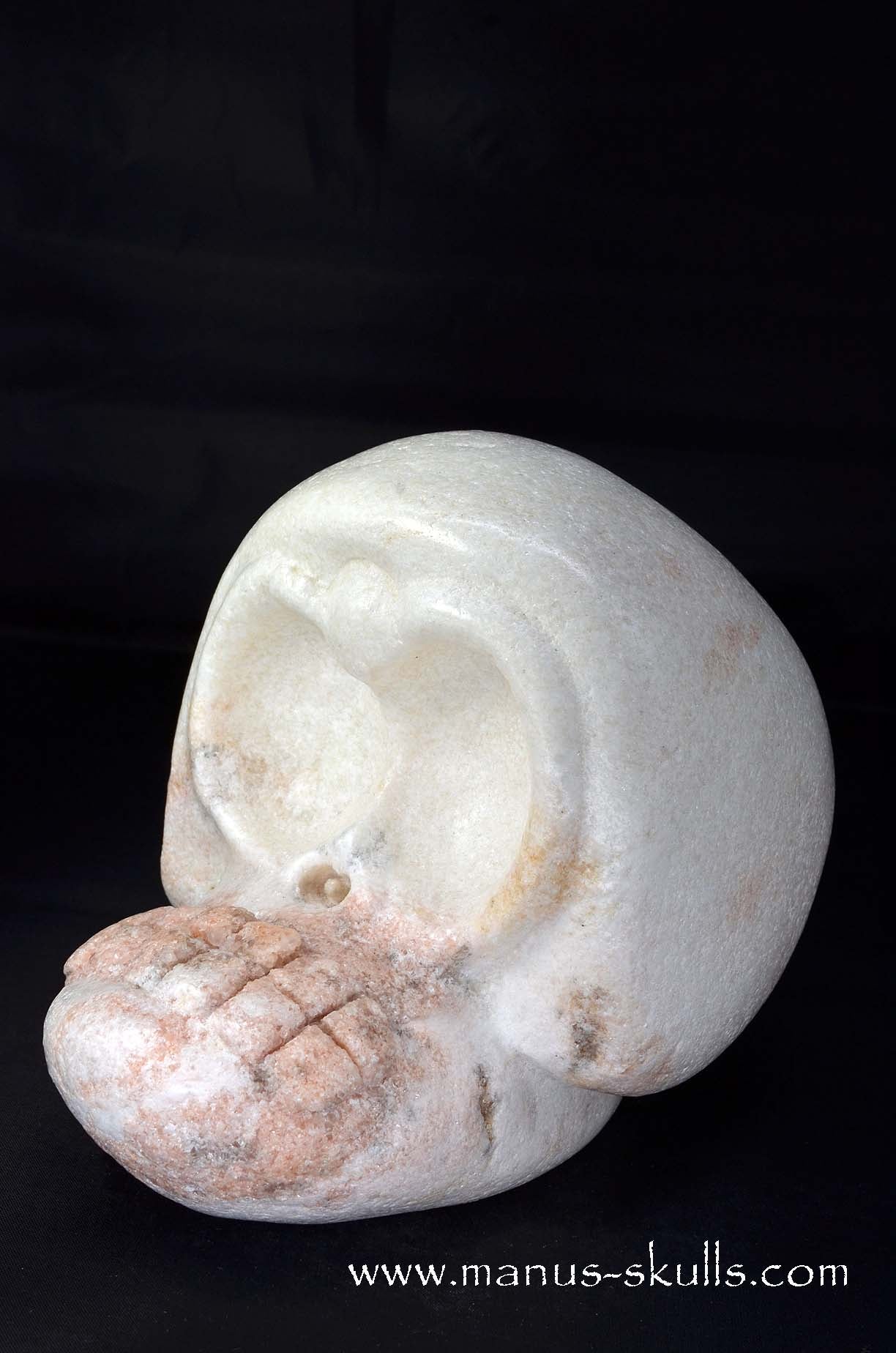 Manus skulls unique Crystal Carvings handmade skulls dragons pendants preseli bluestone tribals spiritual meaning wand Unicorn .. white steatite