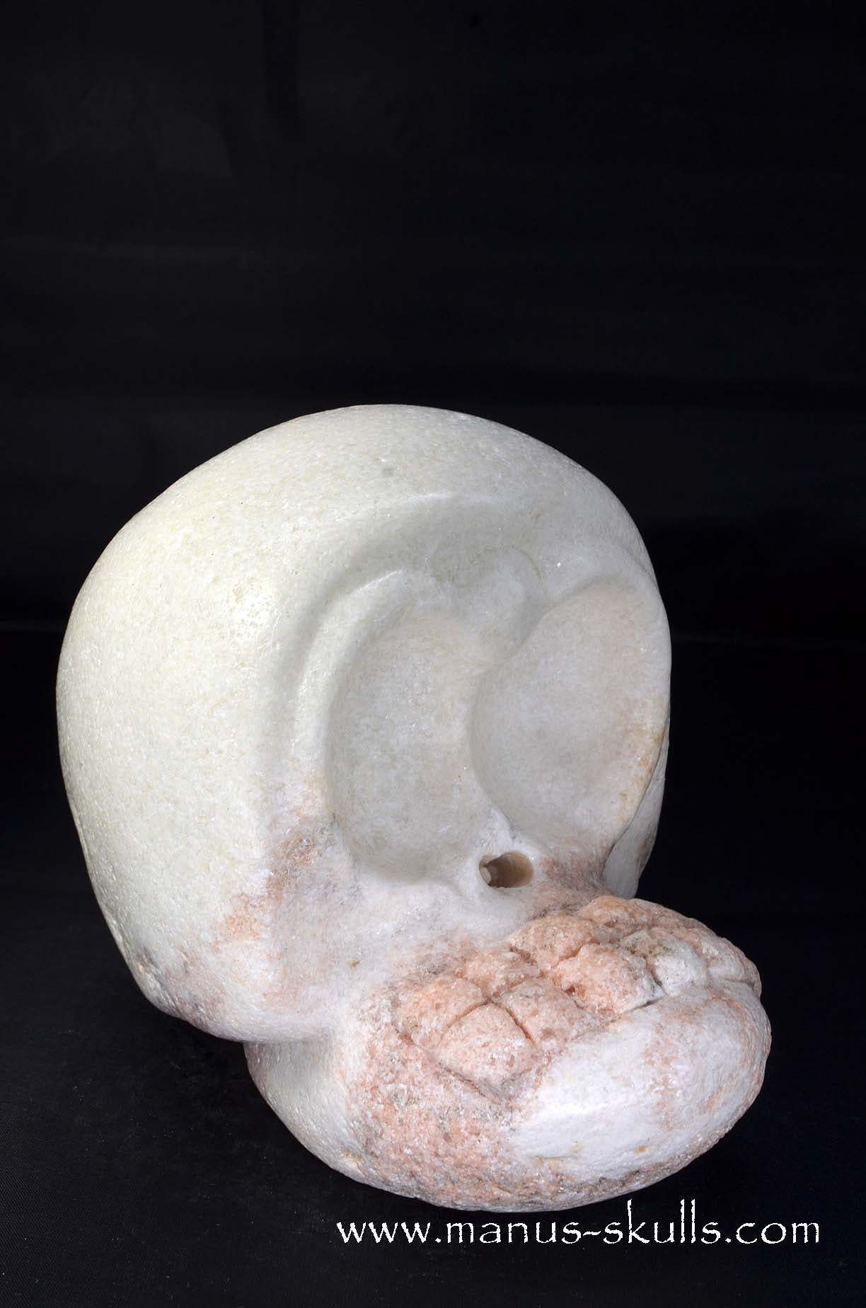 Manus skulls unique Crystal Carvings handmade skulls dragons pendants preseli bluestone tribals spiritual meaning wand Unicorn .. white steatite