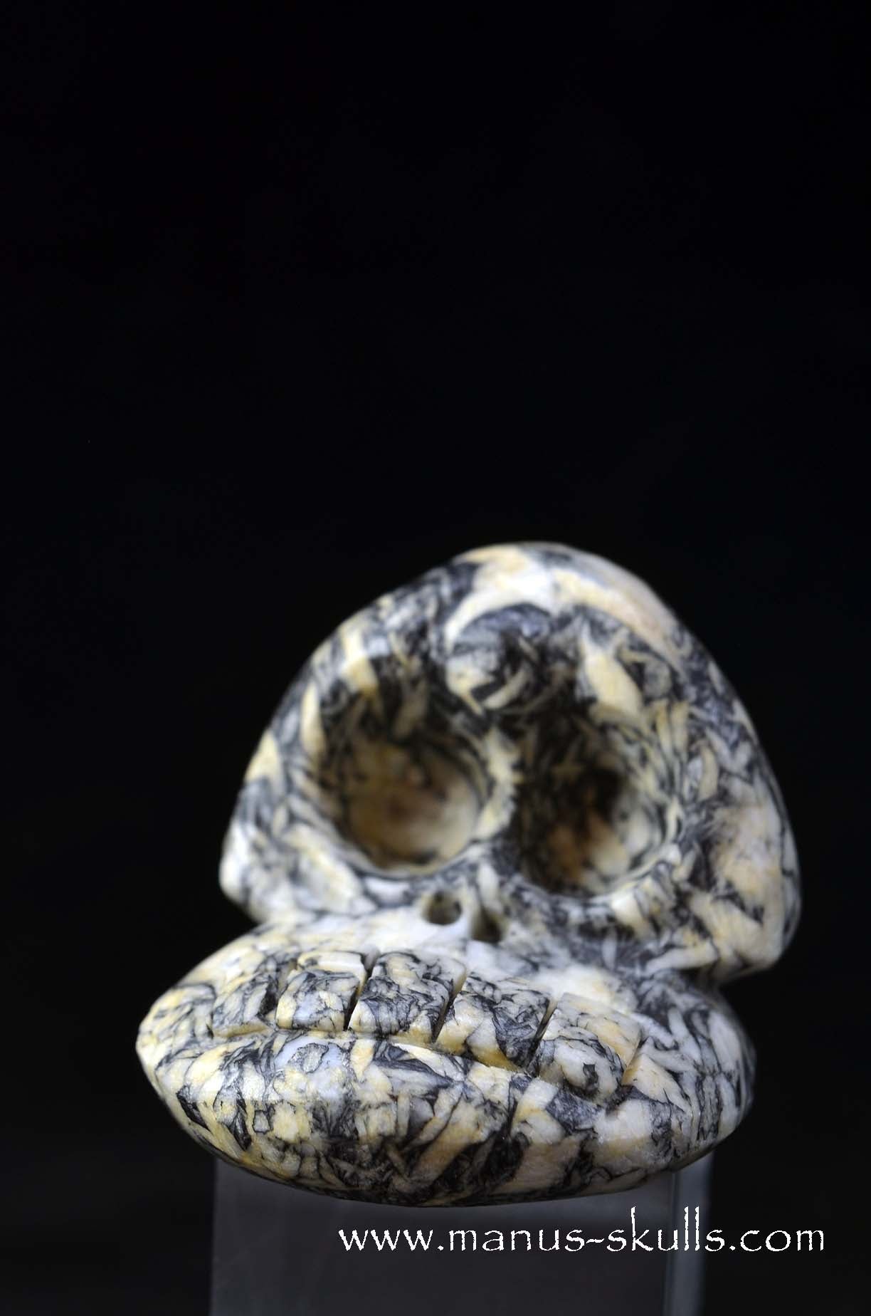 Manus skulls unique Crystal Carvings handmade skulls dragons pendants preseli bluestone tribals spiritual meaning wand Unicorn .. austrian pinolith