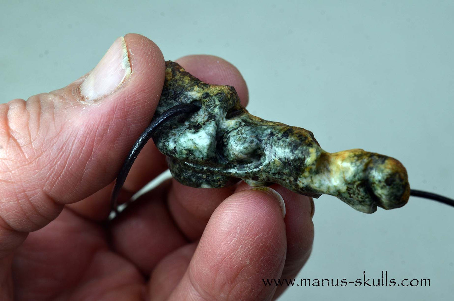 Double headed Preseli Bluestone Pendant