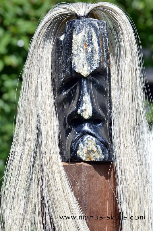 Manus skulls unique Crystal Carvings handmade skulls dragons pendants preseli bluestone tribals spiritual meaning .. black tourmaline