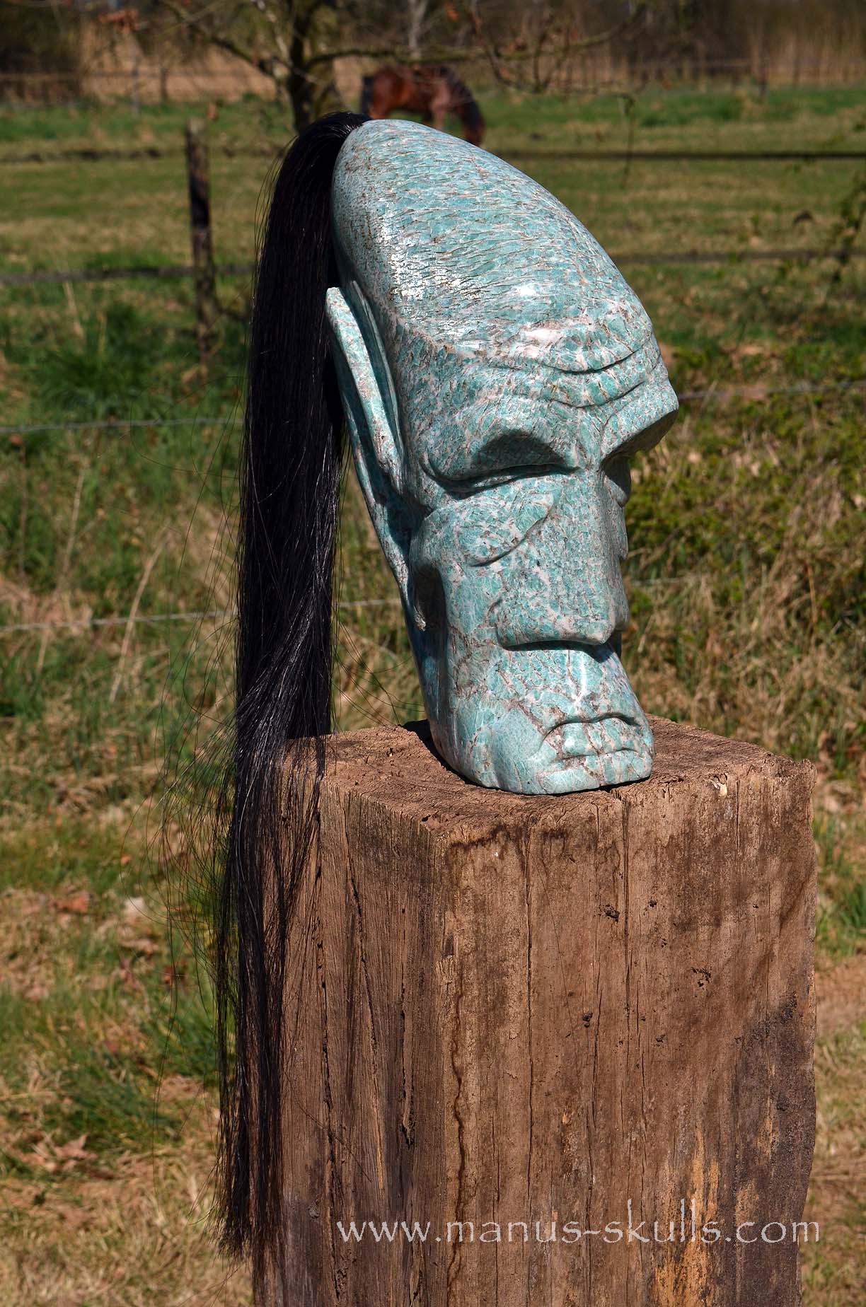 Large Amazonite Tribal Statue #003