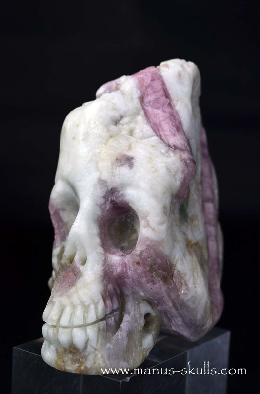 Manus skulls unique Crystal Carvings handmade skulls dragons pendants preseli bluestone tribals spiritual meaning wand Unicorn .. Rubellite  pink tourmaline