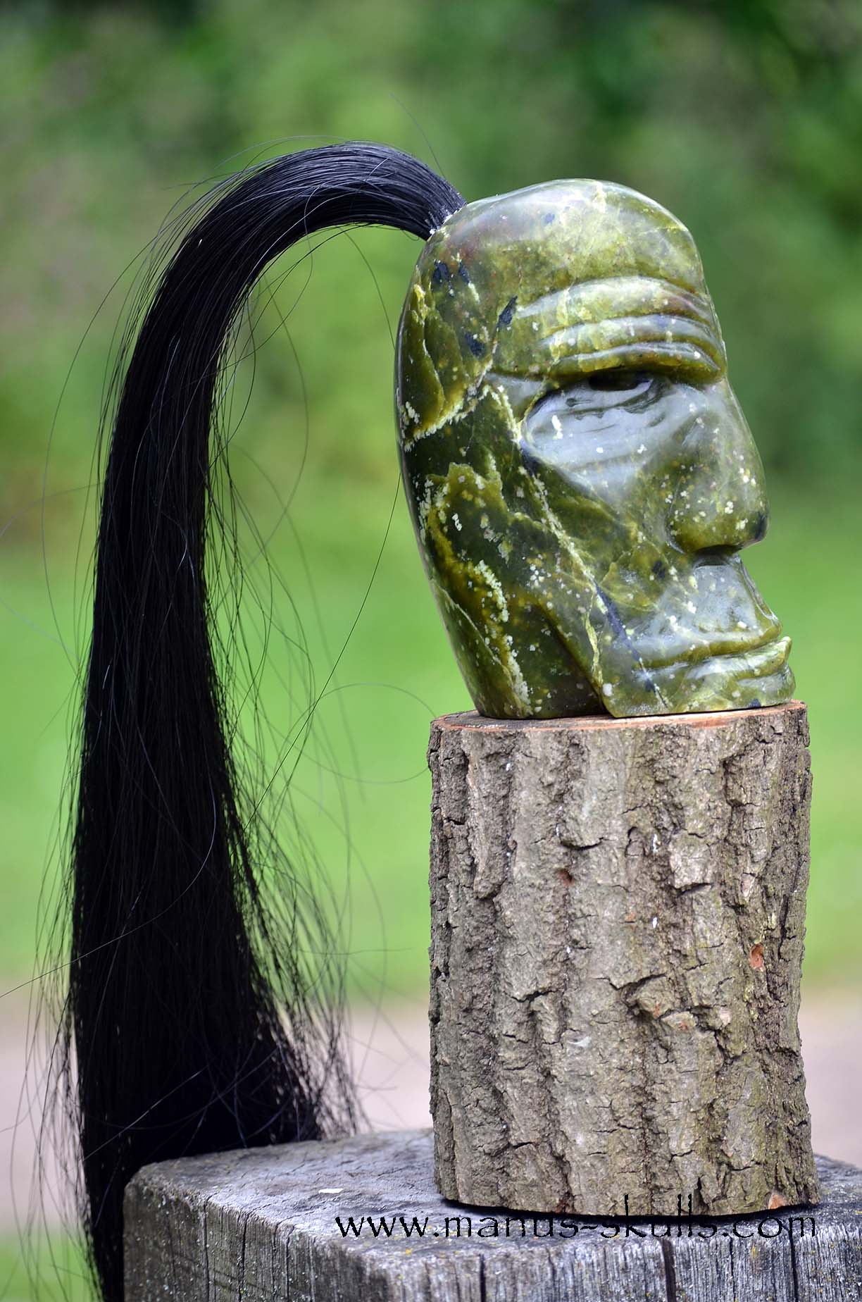 Idocrase ~ Vesuvianite Tribal Skull #060