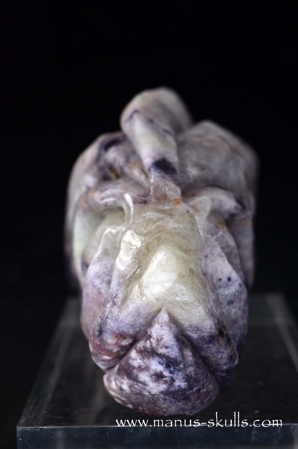 Manus skulls unique Crystal Carvings handmade skulls dragons pendants preseli bluestone tribals spiritual meaning wand Unicorn ..  fluorite barite