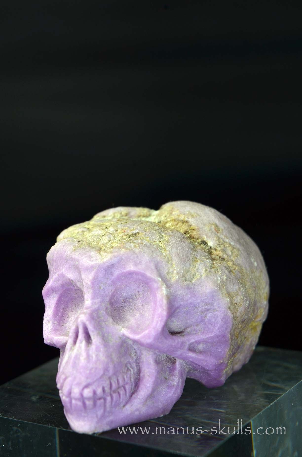 Manus skulls unique Crystal Carvings handmade skulls dragons pendants preseli bluestone tribals spiritual meaning wand Unicorn .. phosphosiderite CACOXENITE