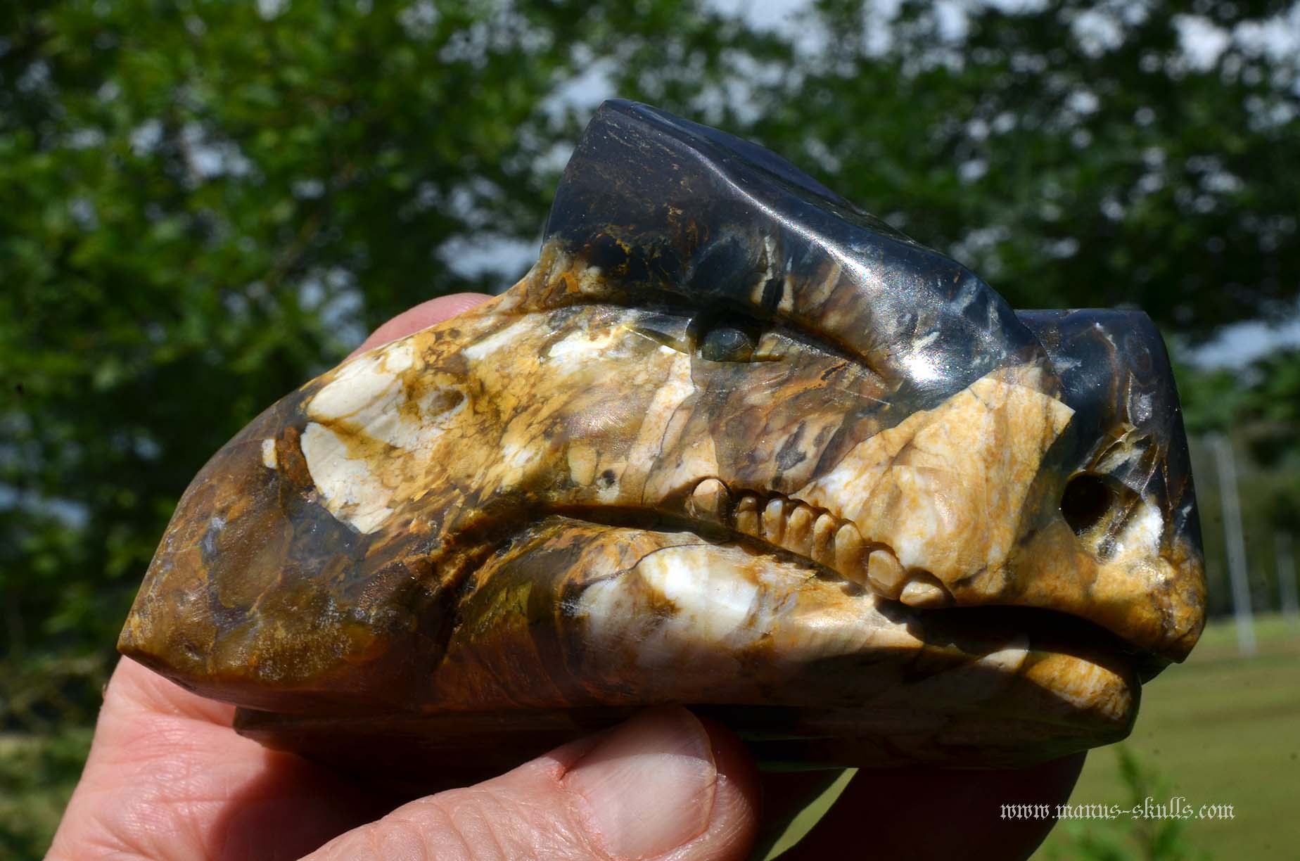 Manus skulls unique Crystal Carvings handmade skulls dragons pendants preseli bluestone tribals spiritual meaning wand Unicorn .. Blue opal with chalcedony