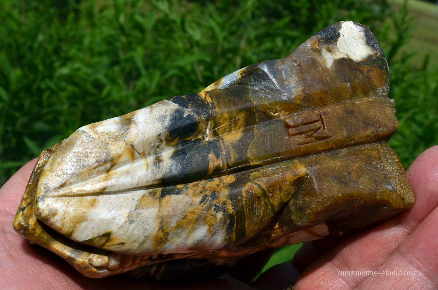 Blue opal with chalcedony Dragon