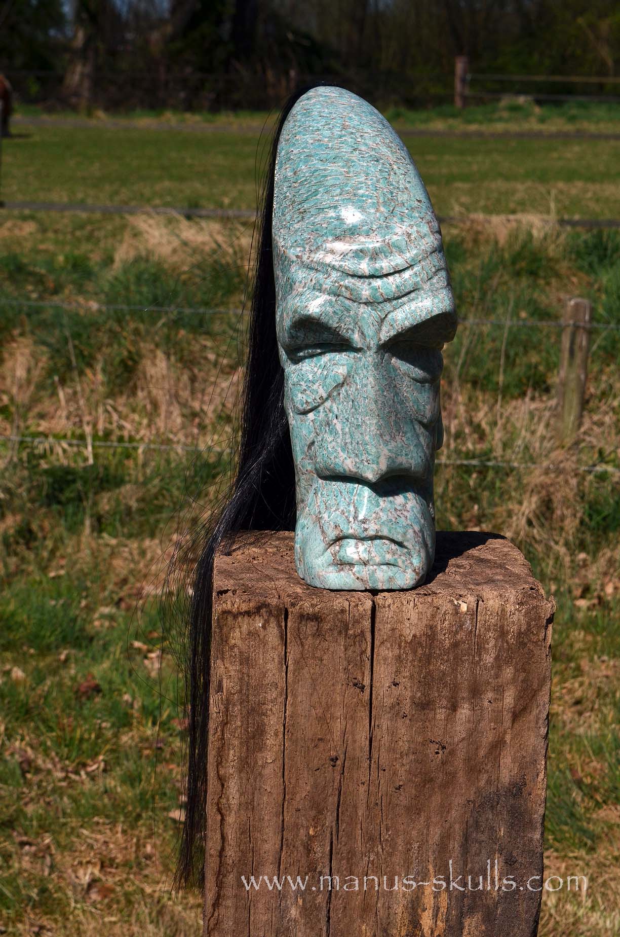 Large Amazonite Tribal Statue #003