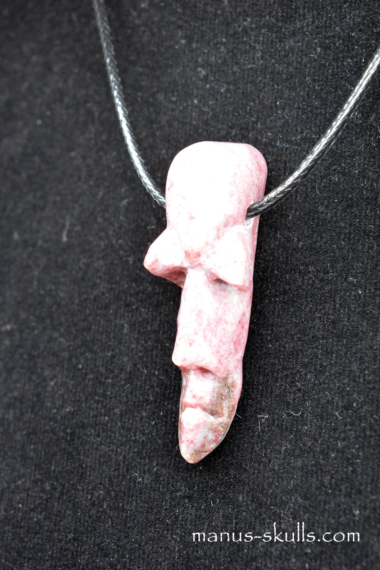Thulite Face Pendant