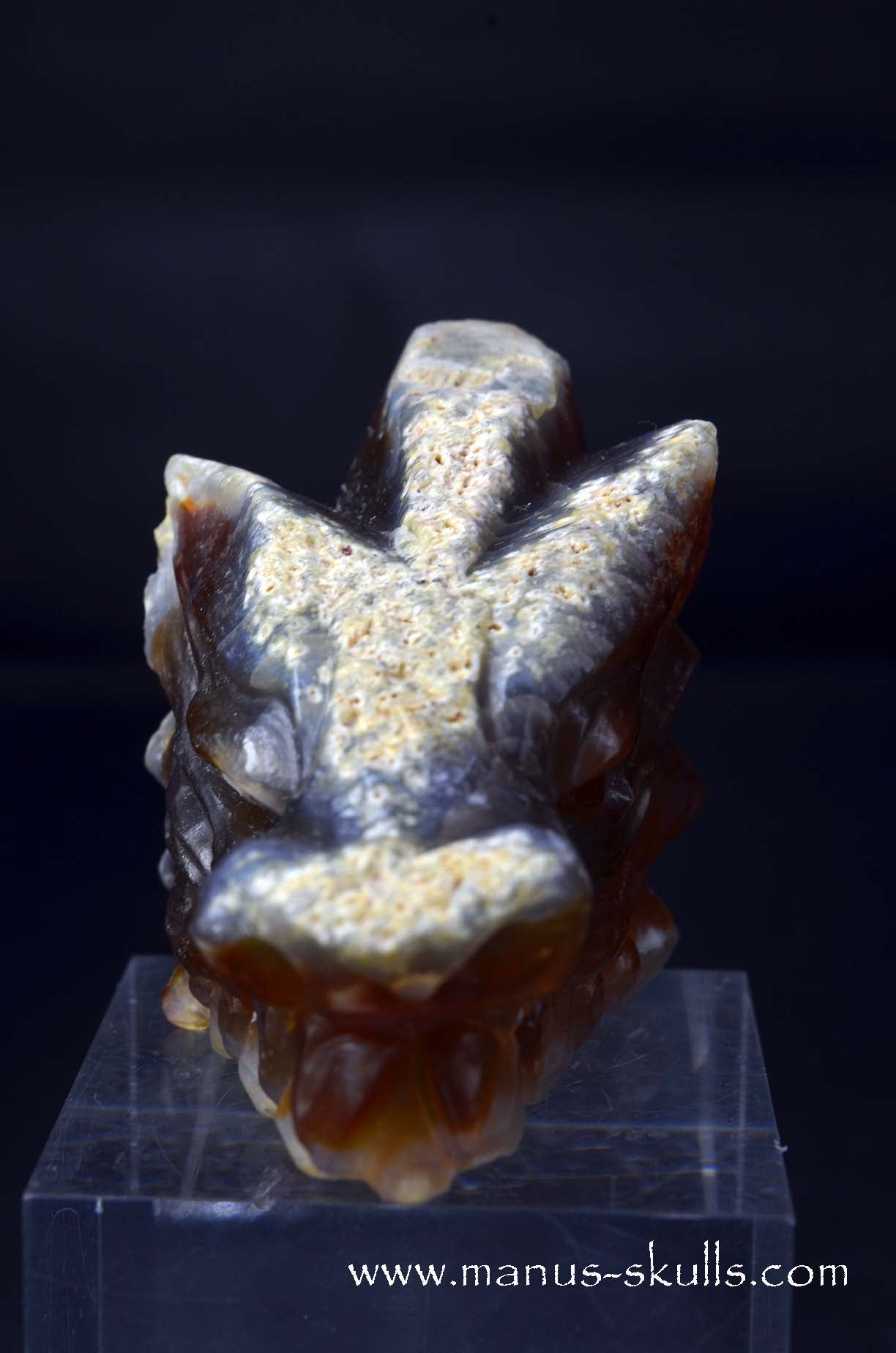 Manus skulls unique Crystal Carvings handmade skulls dragons pendants preseli bluestone tribals spiritual meaning wand Unicorn .. carnelian